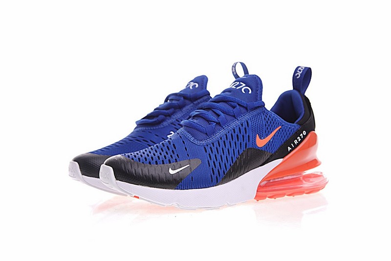 nike air max 270 flyknit orange/white/blue