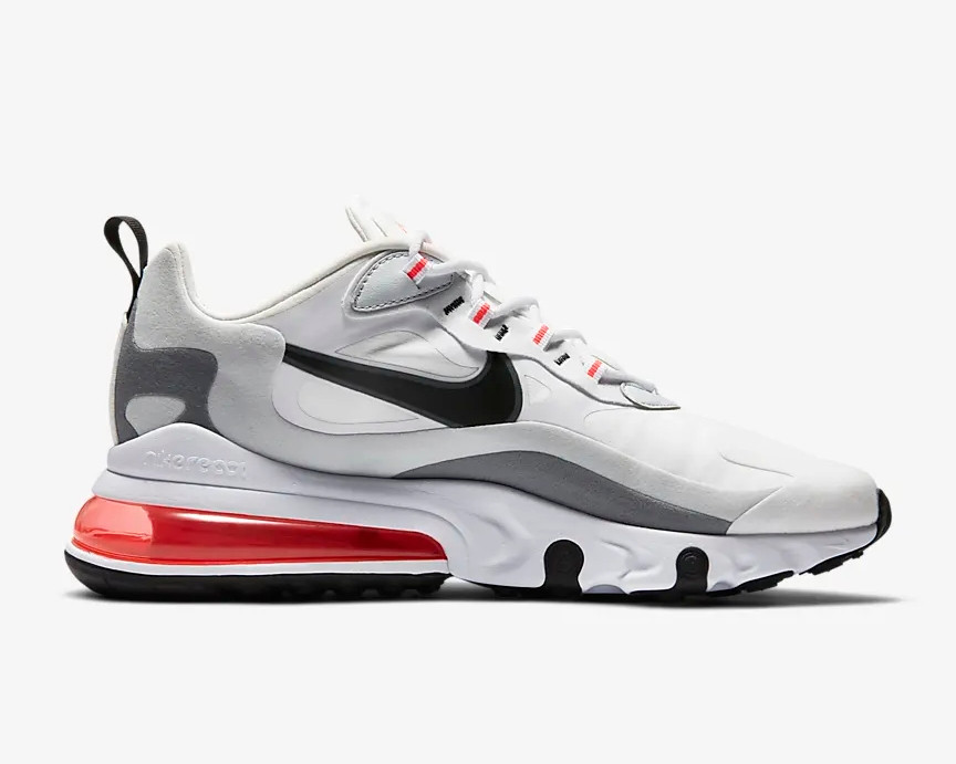 100 Stclaircomoshops Nike Womens Benassi Jdi White Womens Shoes Nike Air Max 270 React White Flash Crimson Black Cool Grey Ct1280