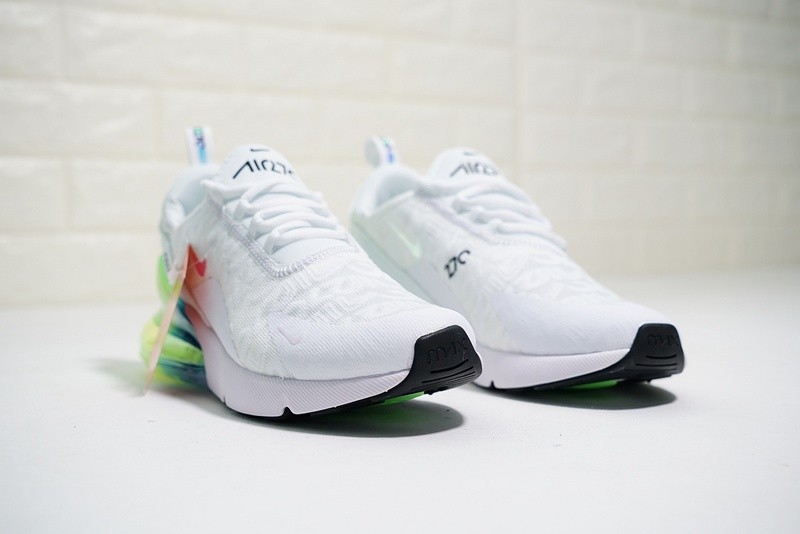 Air Max 270 t nis Nike Air Max 270 branco azul verde AH6789