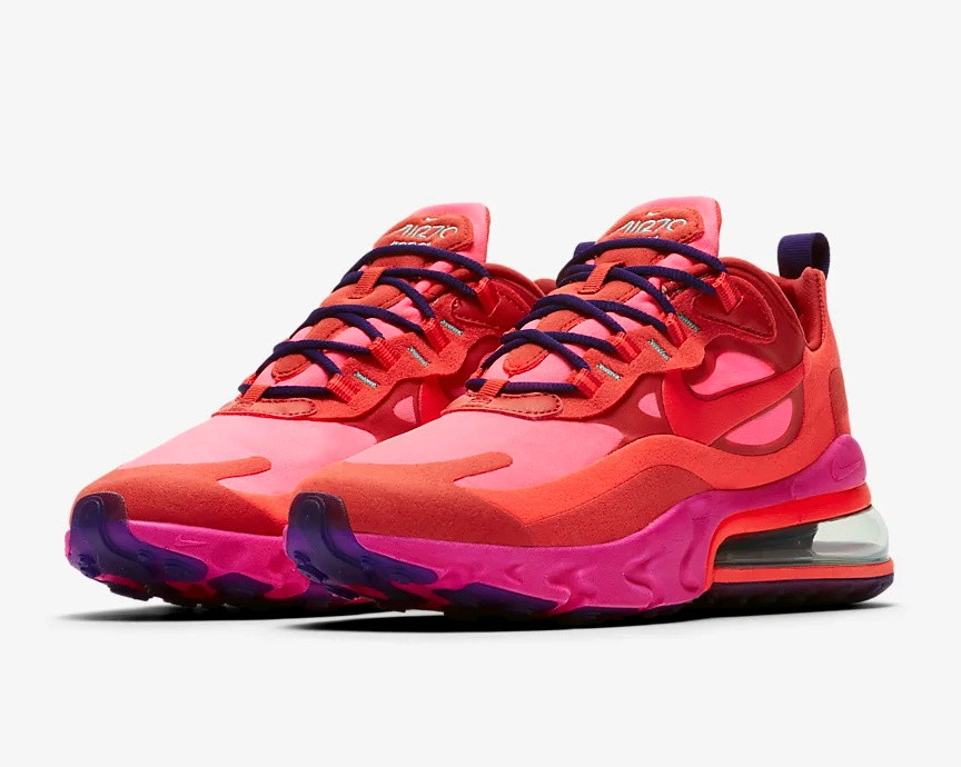 Nike air max 270 react women's mystic red deals