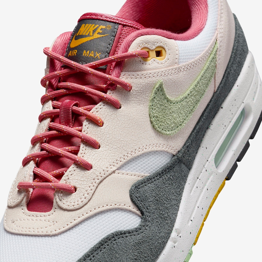 Nike Air Max 1 Light Soft Pink Vapor Green Anthracite FZ4133 hyperdunk 2015 low 640 GaleriahitShops Air Max 1