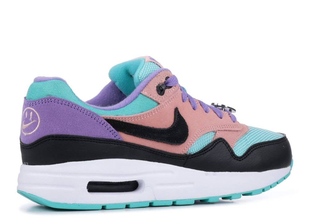 Nike Air Max 1 Nk Day Gs Have Space Purple Coral Bleached Black White AT8131 - StclaircomoShops - alpha sapphire elite four second time - 001