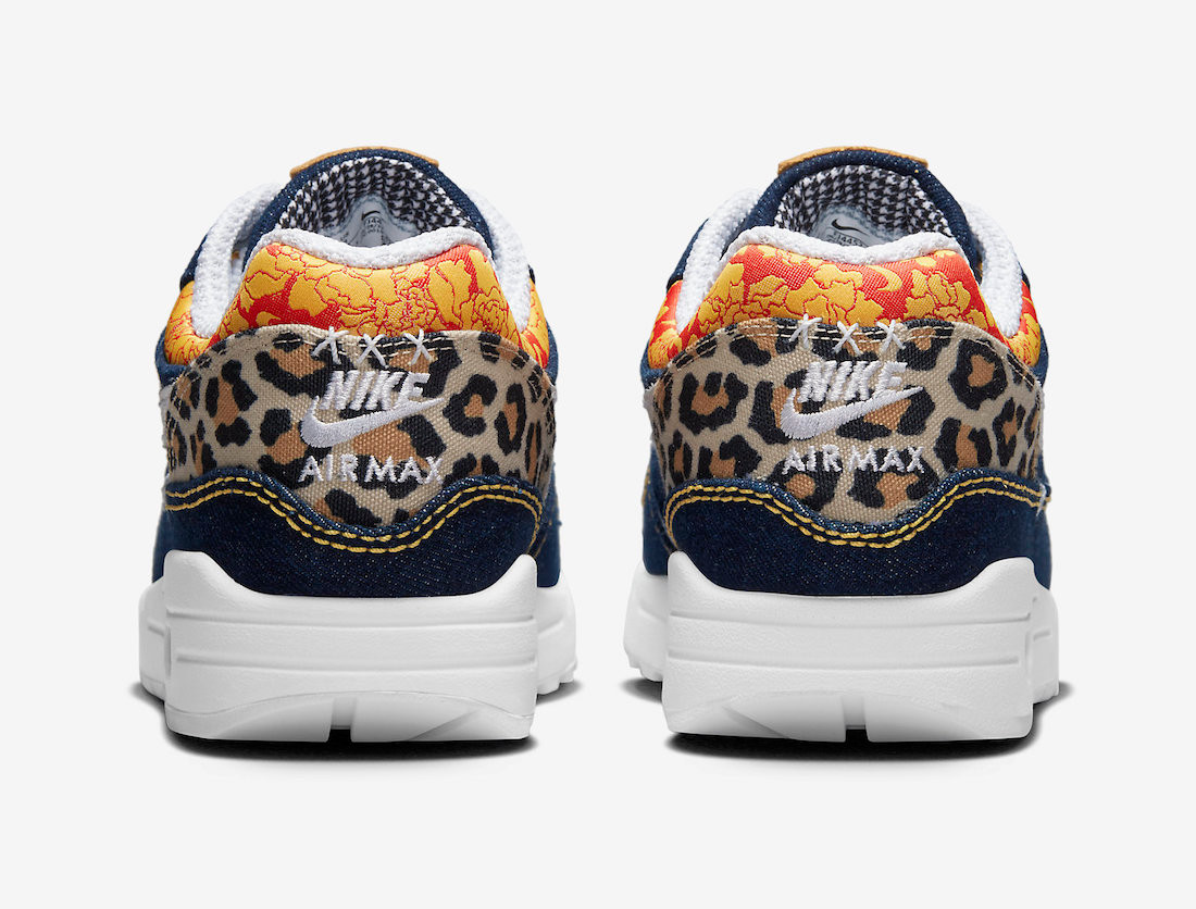 Nike Air Max lunarglide 1 Premium Denim Leopard University Gold