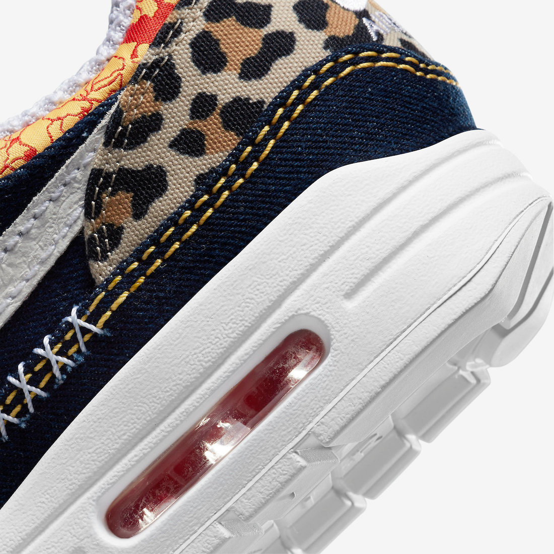 Nike Air Max lunarglide 1 Premium Denim Leopard University Gold