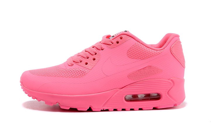 Nike Air Max 90 Hyperfuse QS Women Shoes All Red 4TH Independence Day 613841 - Nike Sportswear Rosa - StclaircomoShops -