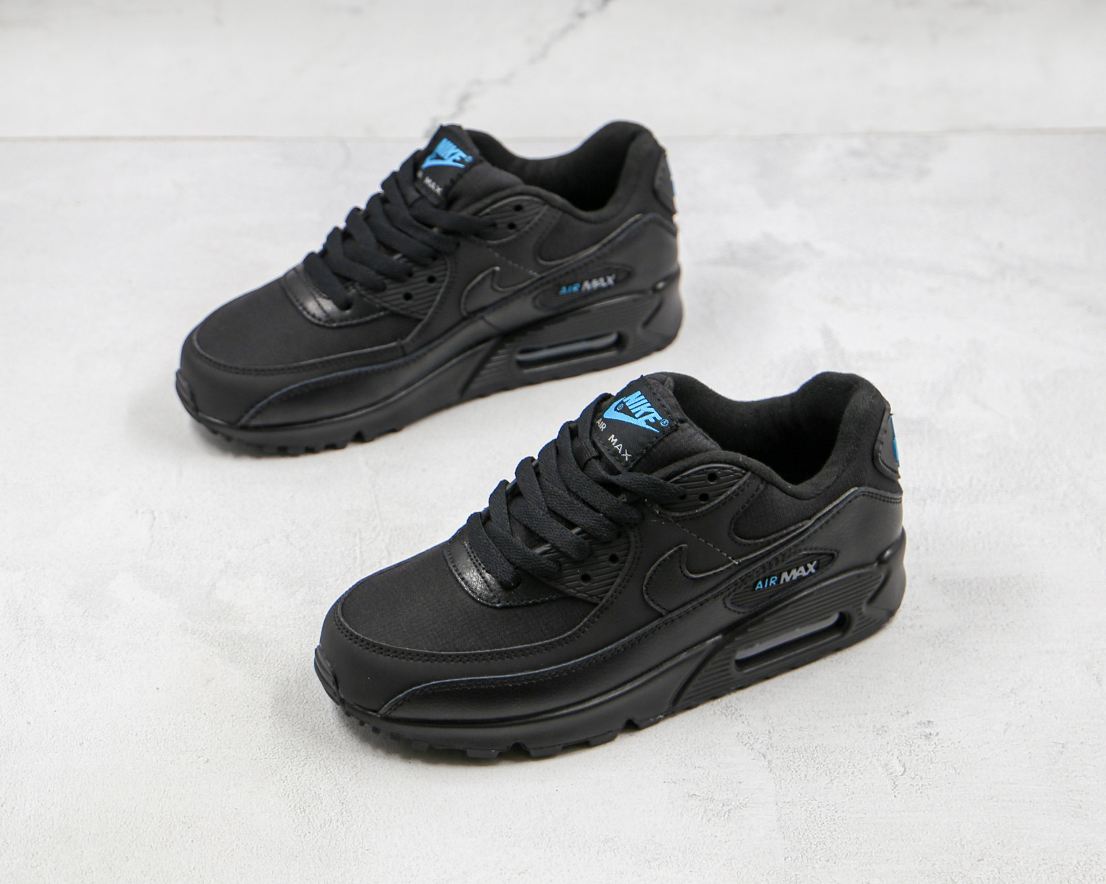Nike Air Max 90 Black Laser Blue Wolf 