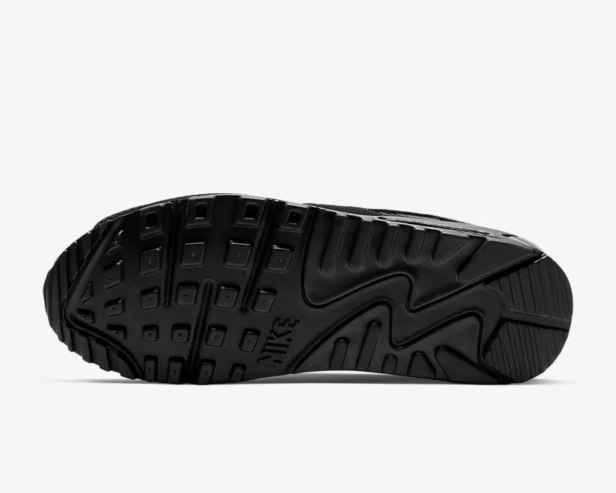 Womens Nike one Air Max 90 Recraft Triple Black White CQ2560 002