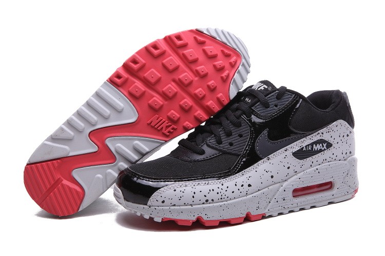 Air max 90 hot sale essential white red black