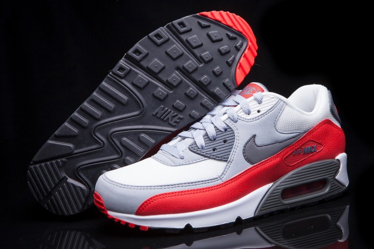 Nike air max 90 new arrivals essential wolf grey red white