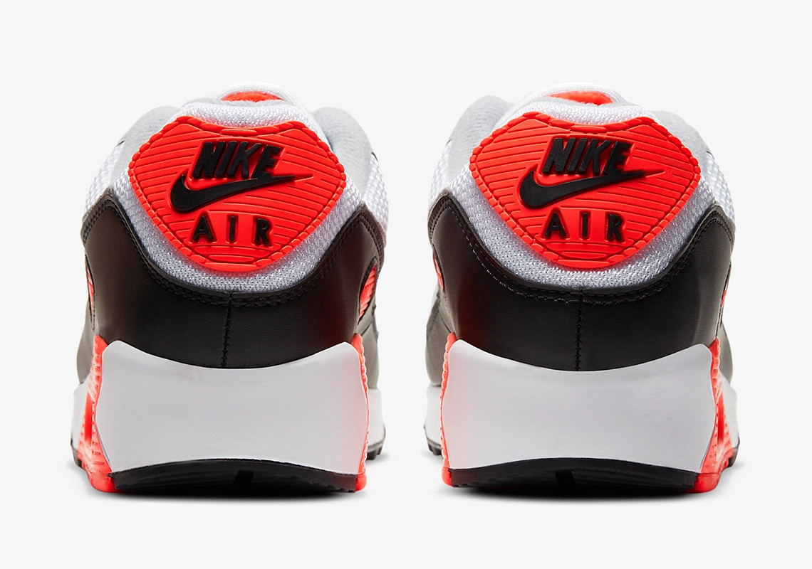 Nike air max 90 cool grey atomic red online