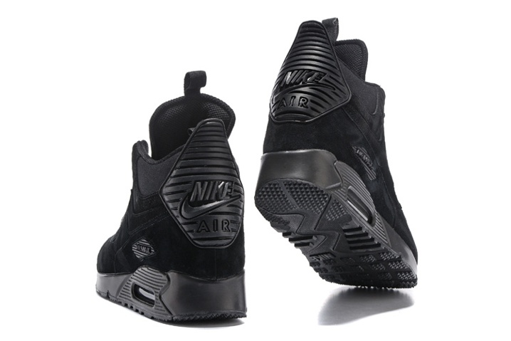 Nike air max 9 sneakerboot winter triple black shop