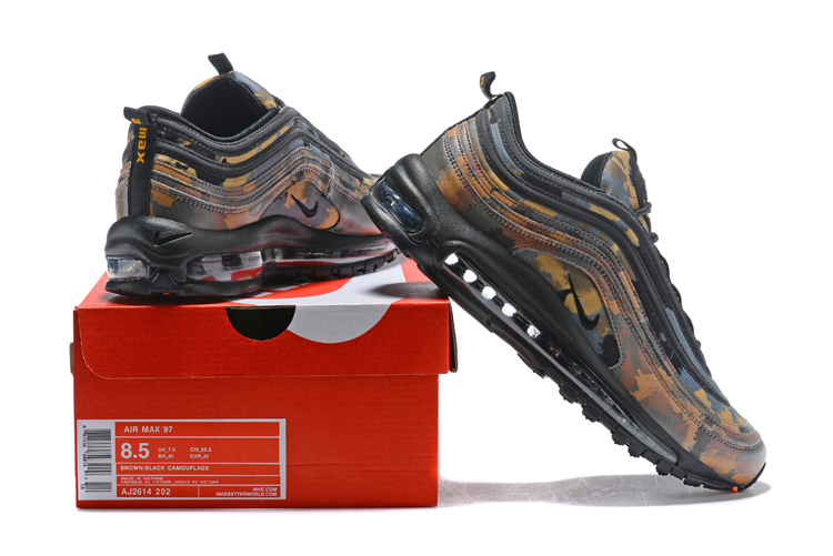 army green nike shox sneakers for women - 202 - StclaircomoShops - Nike Air  Max 97 Premium QS Country Camo Italy Brown Black AJ2614