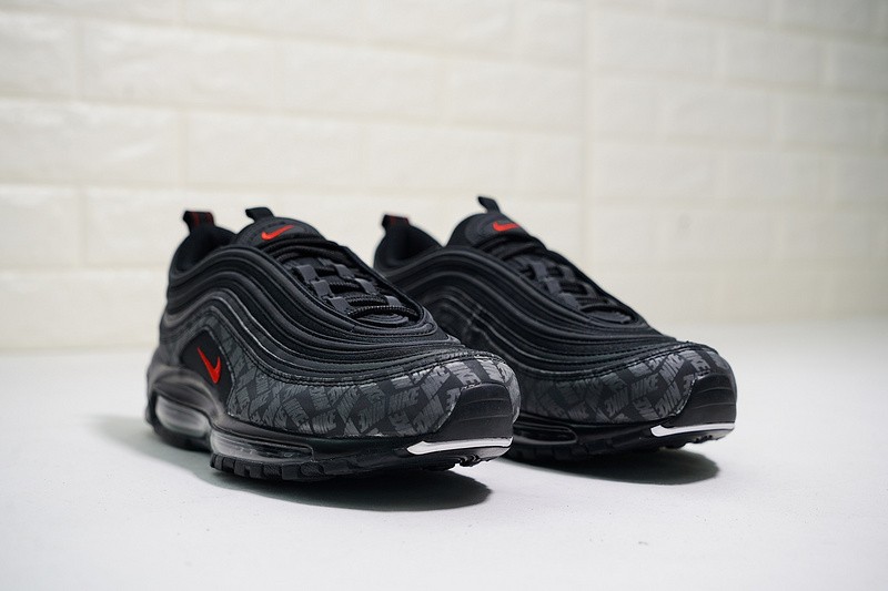 GmarShops - 001 - Nike Air Max 97 Reflective Logos Black University Red  AR4259 - nike superfly 2 basketball player