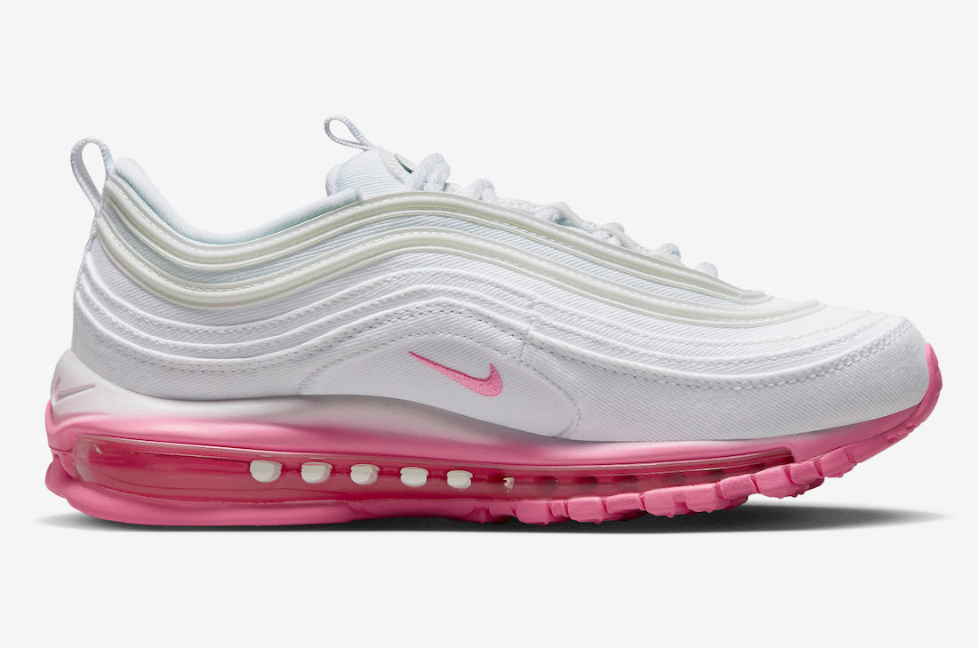 nike shoes montreal free runner Air Max 97 Nike Air Max 97 SE Chenille Swoosh Pink Foam Pink Spell FJ4549 100 AcmShops