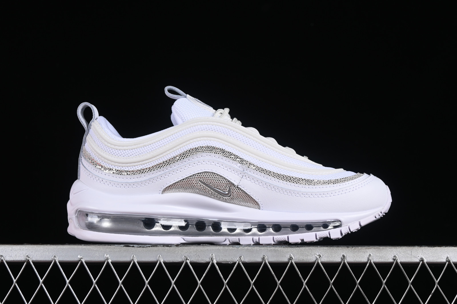 FonjepShops Nike Air Max 97 White Chrome Reflective Platinum Tint Metallic Silver FQ8889 nike blazer low leather voltage purple ci6377 103 release date info Air Max 97 100