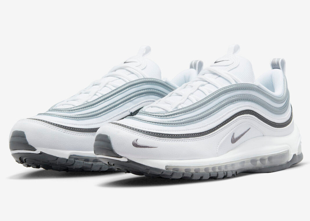 Nike air max 97 white metallic store