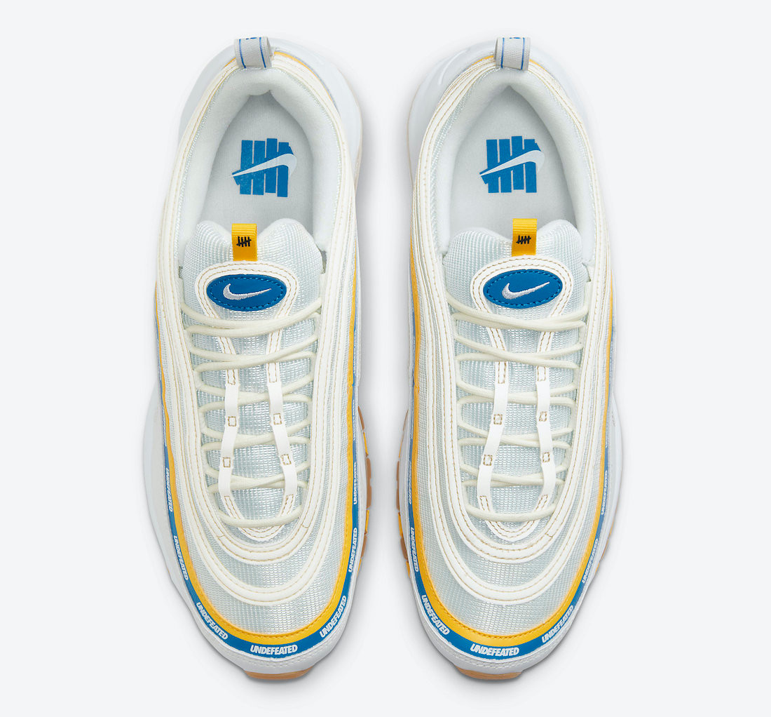 RvceShops - cheap jordan retro shoes wholesale UNDEFEATED x Nike Air Max 97 UCLA Aero Blue Midwest Gold White DC4830