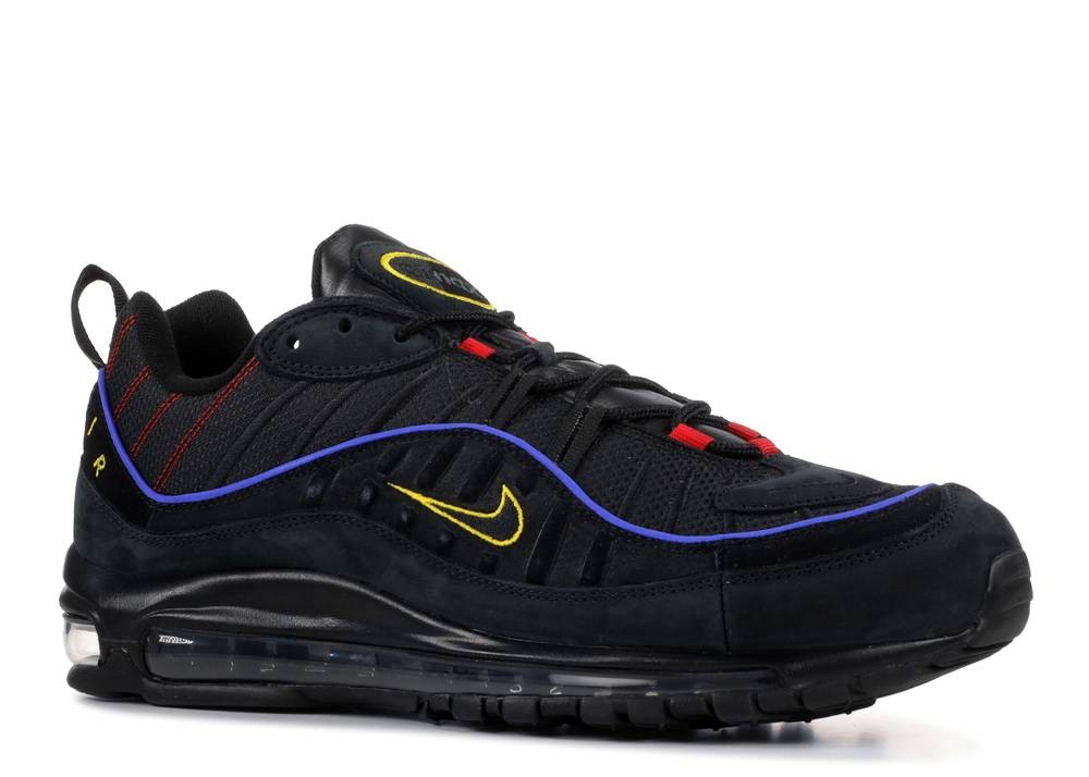 001 nike air jordans black and yellow paint StclaircomoShops Nike Air Max 98 Graphics University Black Red Amarillo CD1537 Air Max 98