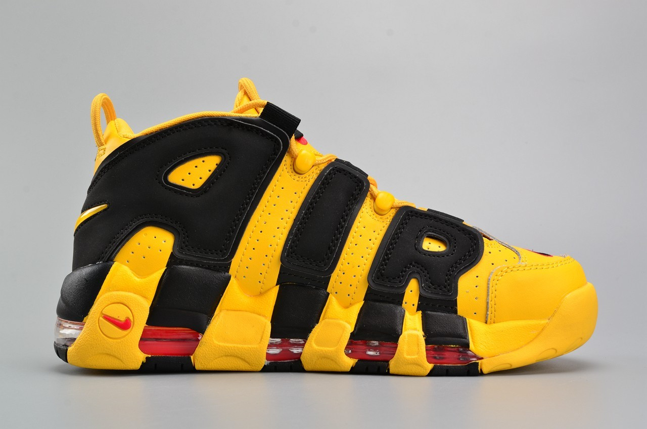 StclaircomoShops - 700 Nike Air More Bruce Lee Black Yellow Basketball sand 414962 - roa oblique low top sneakers