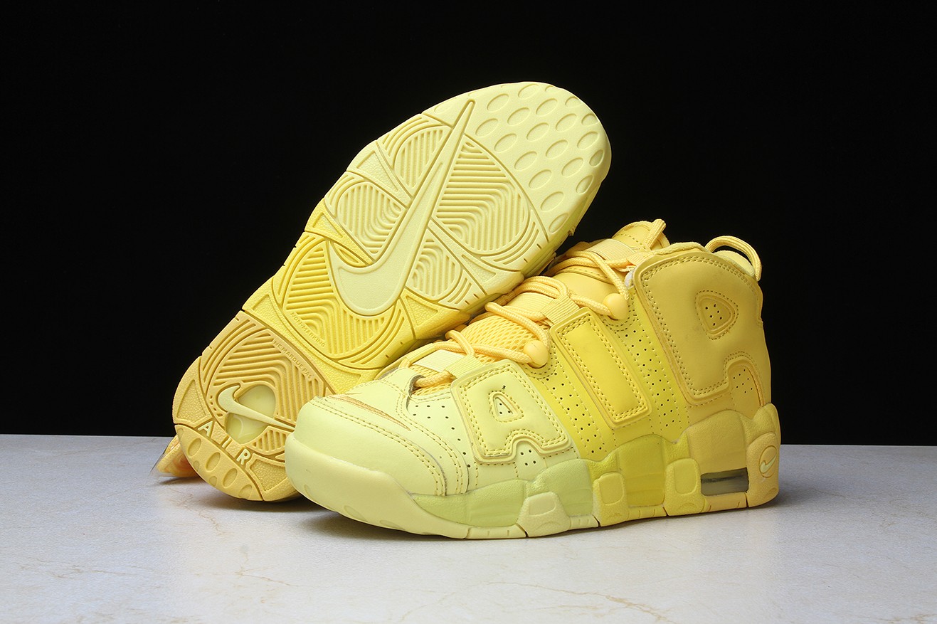 Nike uptempo yellow clearance