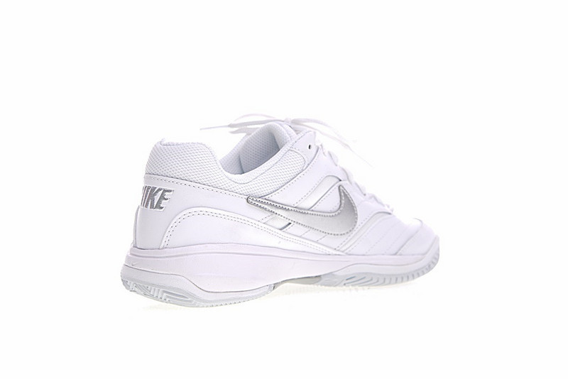 white nike tennis court shoes