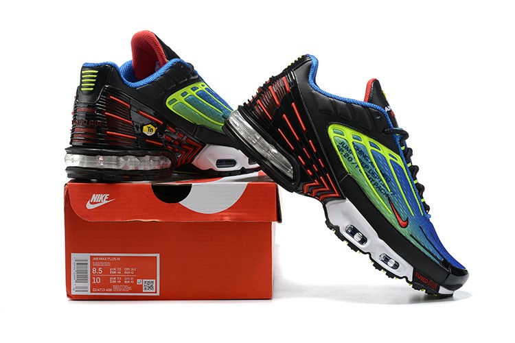 Nike Air Max girl Plus 3 Black Green Blue Red CD7005 301 nike