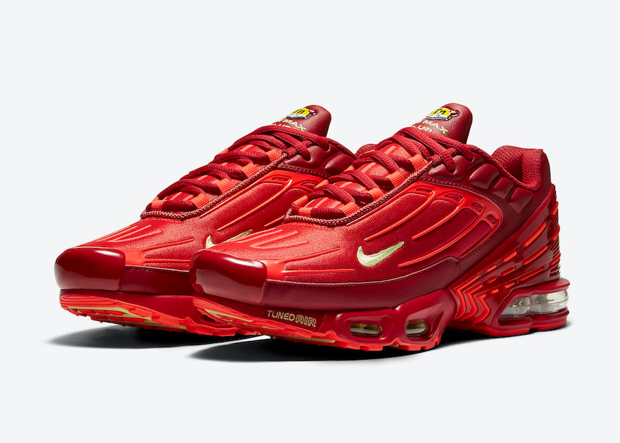Nike Air Max Plus 3 Iron Man Red Metallic Gold Shoes CK6715