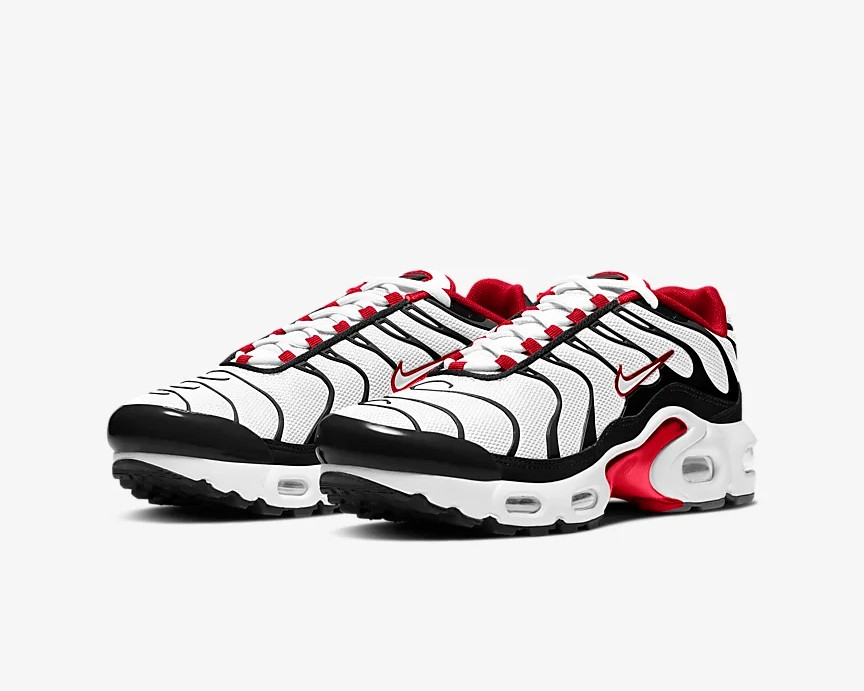 Nike air max plus volt red white deals