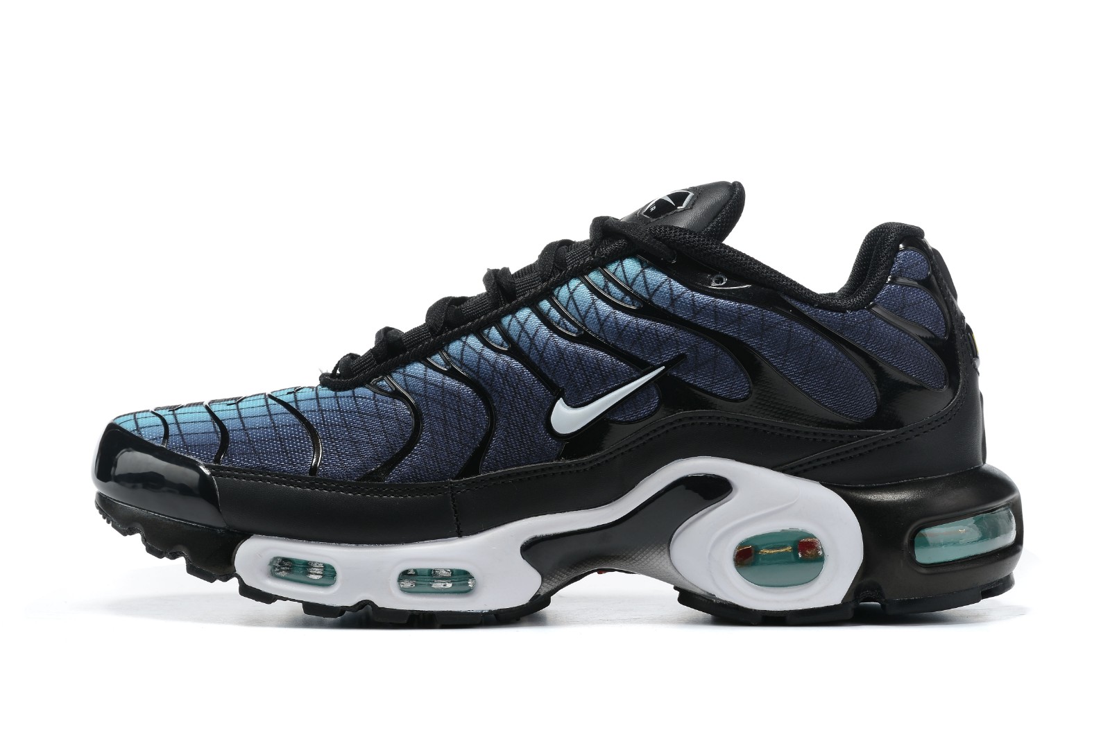 white blue and black tns