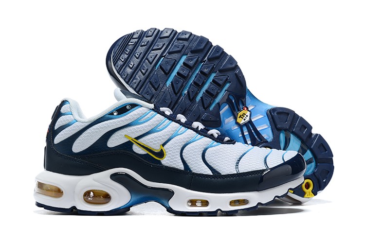 Nike Air Max Plus White Navy Blue Black 