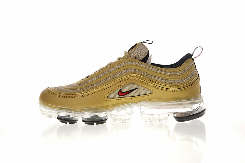 Nike Air wmns VaporMax 97 Gold Bullet University Red Black AO4542 - nike high neck shoes of air conditioner repair - StclaircomoShops 003