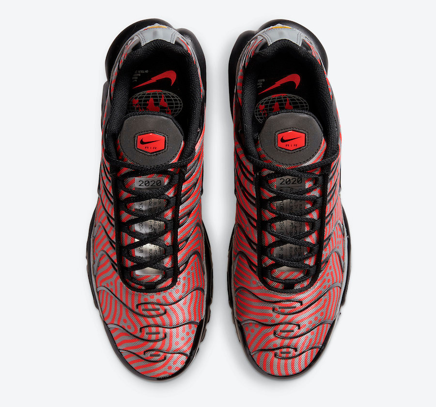 Nike Air Max Plus Euro Tour Black Grey Red Running Shoes CW7575 -  StclaircomoShops - jordan air 5 retro ausfit - 100