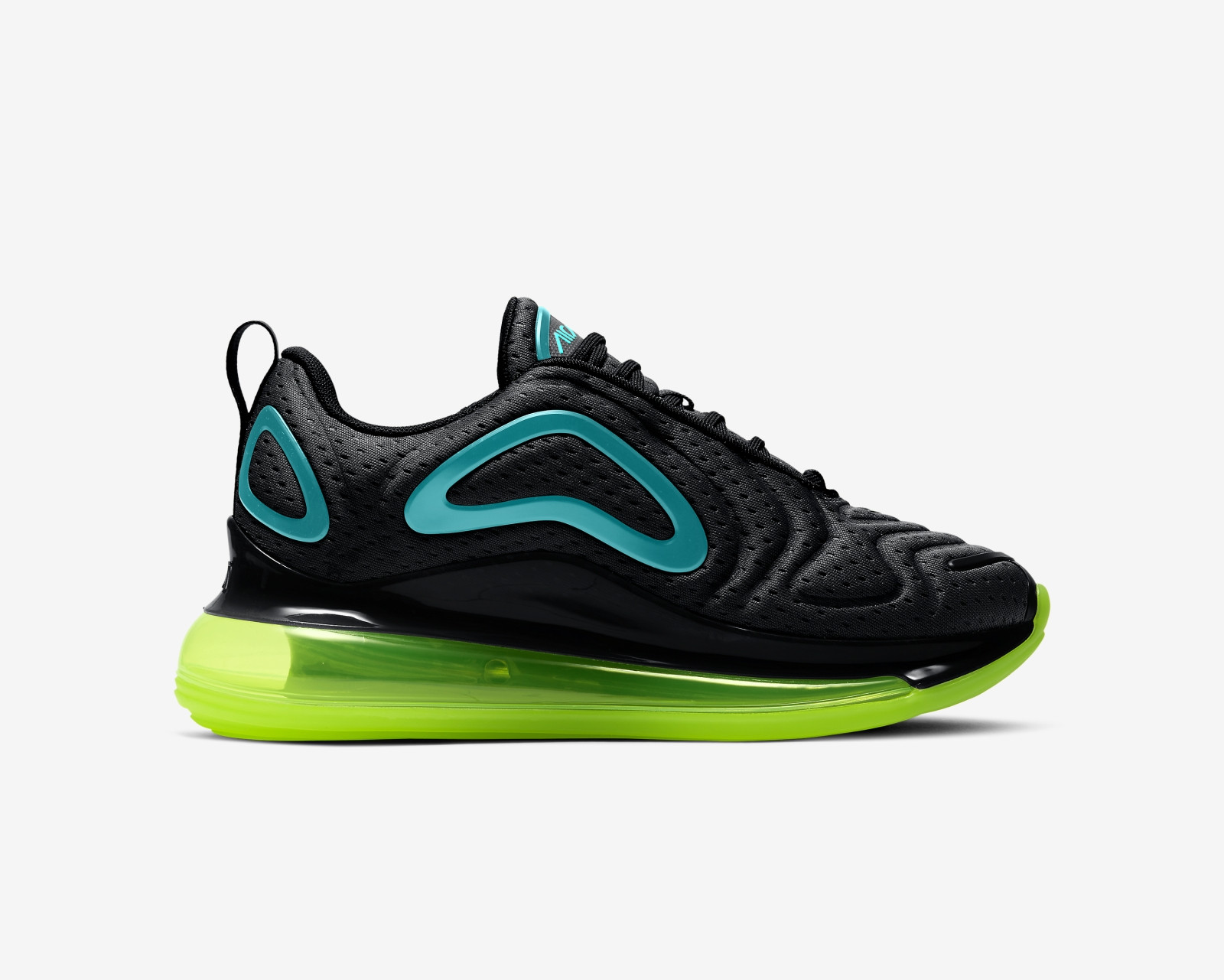 Allergic Cilia Inquiry Nike Air Max 720 GS Trainers Black Green Blue Shoes AQ3196 - nike air lunar  glide 2009 for sale craigslist - 020 - StclaircomoShops