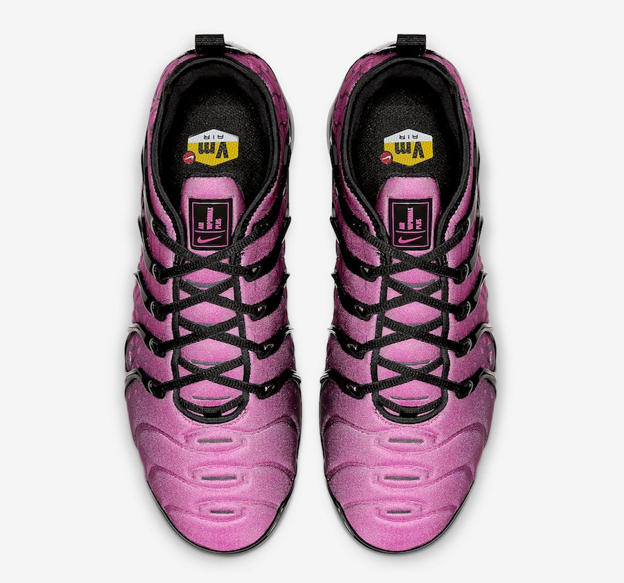 nike air vapormax plus geometric active fuchsia black