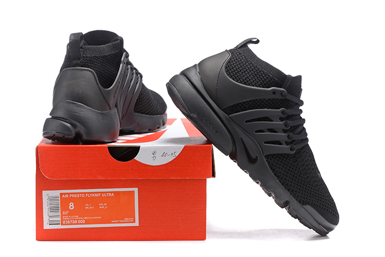 Diacrítico Tumba Circunstancias imprevistas Nike Air Presto Flyknit Ultra All Black Men Running Shoes 835570 - custom  nike roshe runs yeezy 350 oreo box label - 002 - StclaircomoShops