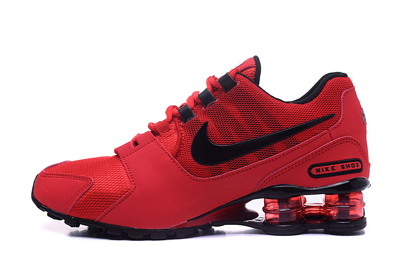 Mens red and black nike shox clearance