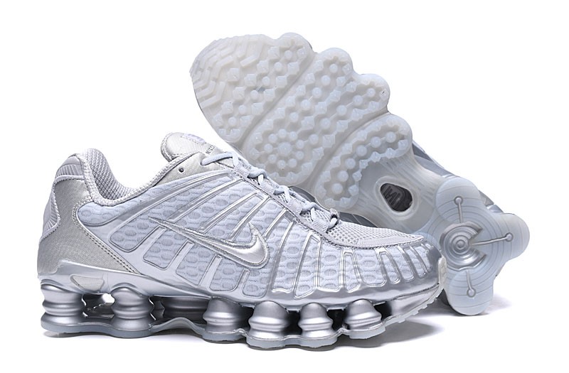 Nike shox tl silver hot sale