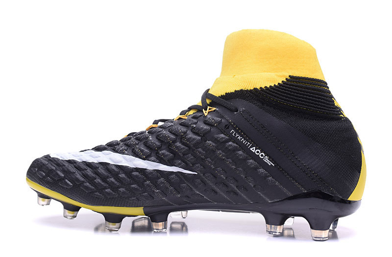 Nike Hypervenom Phantom III DF black yellow high help football Asics shoes - StclaircomoShops - Cozy Insulated Winter Boots