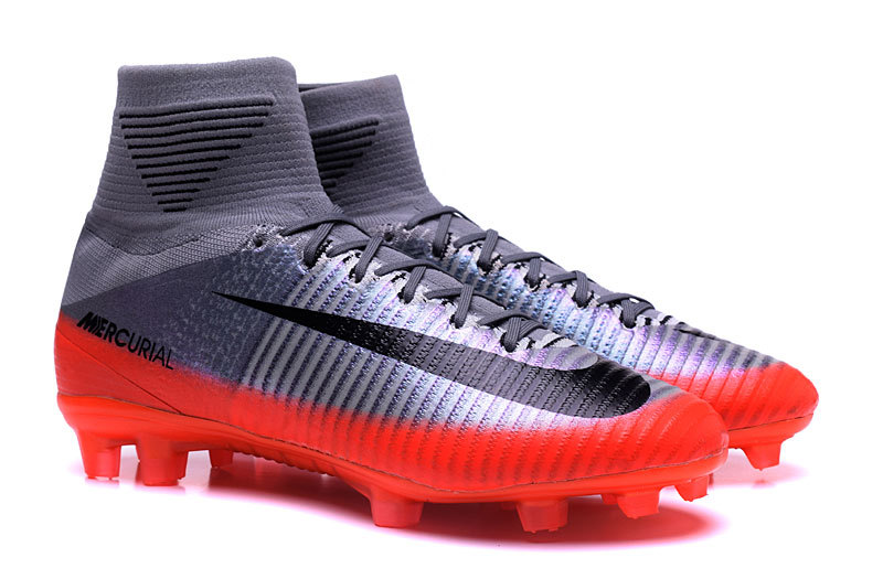 nike mercurial cr7 orange and grey