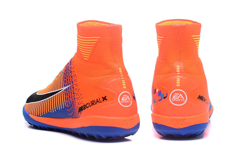 Nike Mercurial Superfly V FG ACC High EA Sports Football Shoes Soccers Orange Colorful Navy Orangeflame GaleriahitShops Steve Madden Showbiz Pointed Toe Knee High Boot Mercurial Superfly High