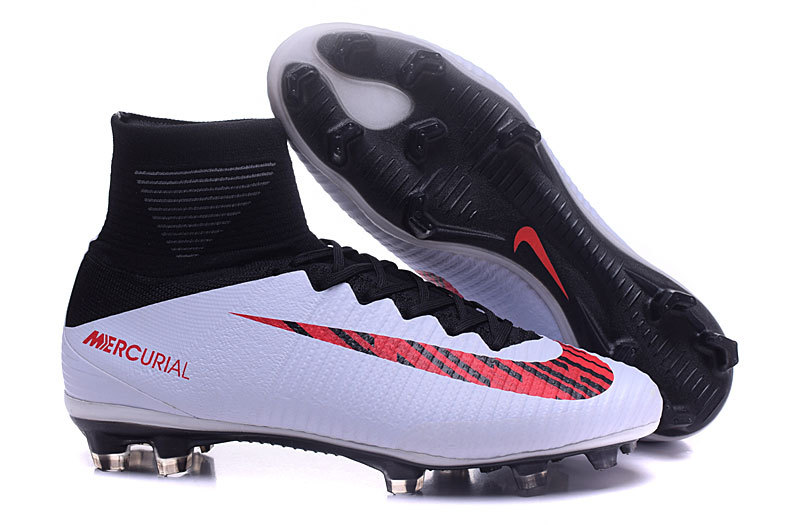 Calculation Counterfeit Pastor Nike Mercurial Superfly V FG ACC High Football Shoes Soccers Black White  Red - Chaussure de running Nike React Infinity Run Flyknit 2 pour Femme  Noir - StclaircomoShops