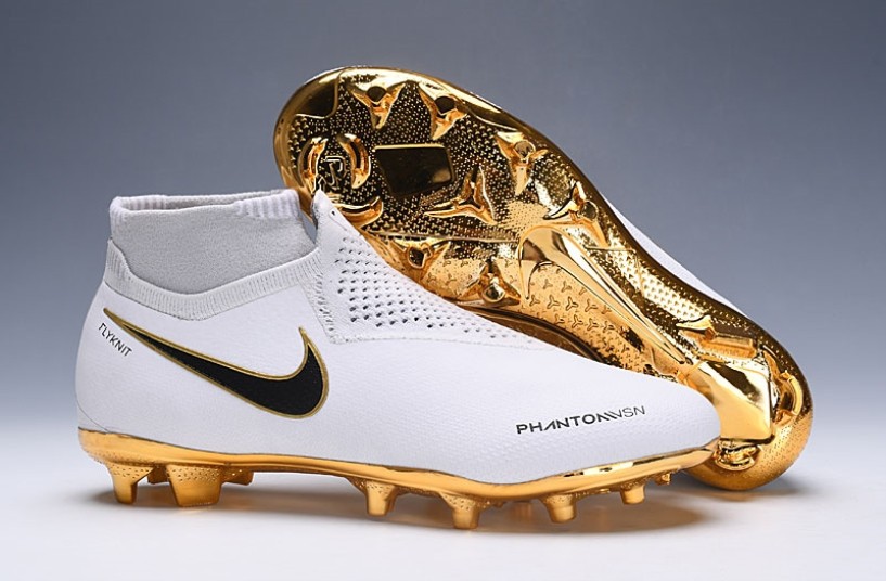 Nike Phantom VSN Elite DF FG Flyknit White Metallic Gold Soccer Cleat BQ0976 nike air vapormax evo hyper grape dc9992 001 release date StclaircomoShops 107 Nike Phantom Vision DF FG