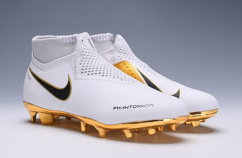 Nike Phantom VSN Elite DF FG Flyknit White Metallic Gold Soccer Cleat BQ0976 nike air vapormax evo hyper grape dc9992 001 release date StclaircomoShops 107 Nike Phantom Vision DF FG