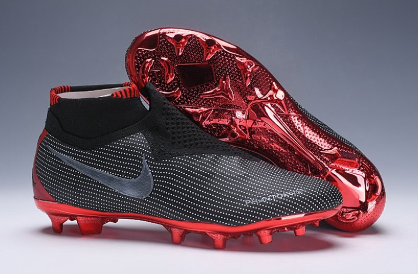 001 Nike Phantom Vision DF FG Nike X Jordan X PSG Phantom VSN Elite DF FG Black Metallic Red AR6185 nike air jordan 5 retro top 3 black fire red grape GaleriahitShops