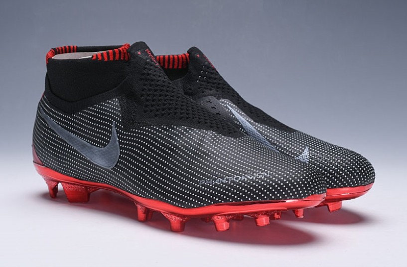 001 Nike Phantom Vision DF FG Nike X Jordan X PSG Phantom VSN Elite DF FG Black Metallic Red AR6185 nike air jordan 5 retro top 3 black fire red grape GaleriahitShops