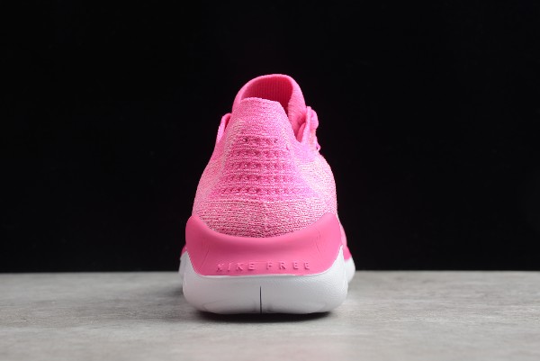 Nike women's free rn flyknit 2018 running shoes - crimson pulse top