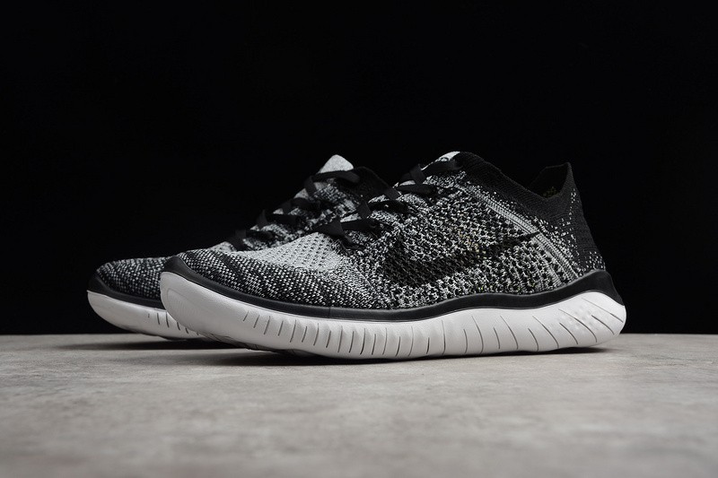 Nike free rn flyknit black anthracite hot sale