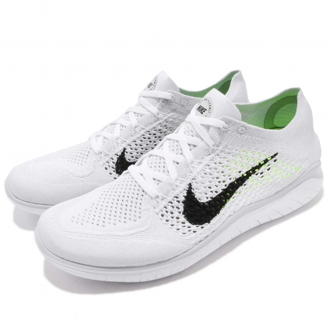 Nike Free RN max Flyknit 100 StclaircomoShops Nike Free RN max Flyknit 2018 White Black Pure Platinum 942838 Air Max 1 On Sale