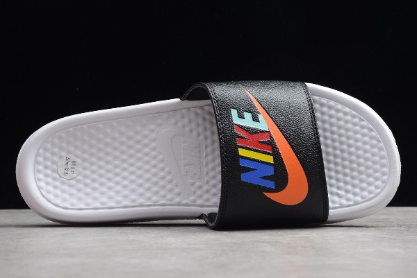 2019 Nike Benassi Swoosh Black White 321618 003 nike 6.0 white