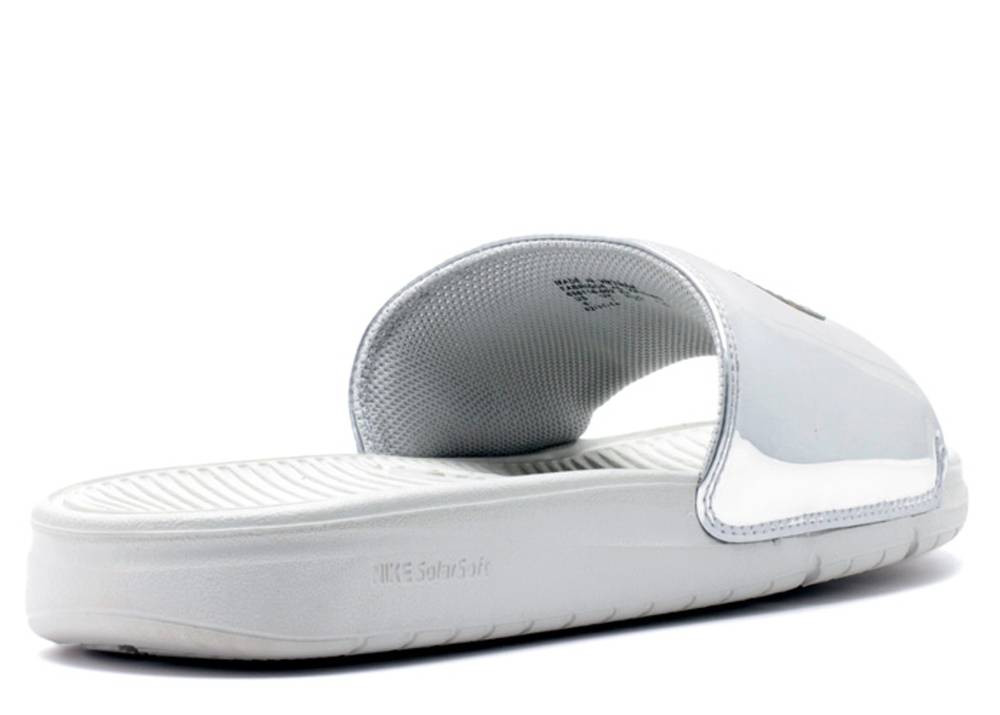 002 Nike Benassi Solarsoft Liquid Silver Bn Light Metallic